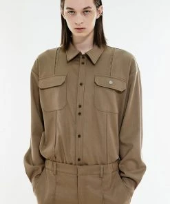 [ANOTHER YOUTH] Winter 21 Wool Pocket Shirts - Brown Best Sellers