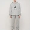 [DXOH] Seasonless BEAR EMBROIDER PANTS [GREY] Best Sellers