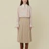 Best Sellers [GOCORI] FW 21 WRAP PLEATS SKIRT - BEIGE
