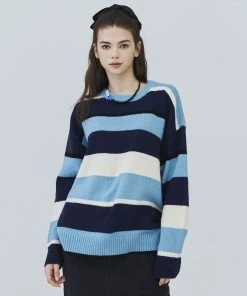 [AMES WORLDWIDE] Winter 21 COLOR BLOCK STRIPE KNIT_SB Best Sellers