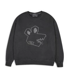 YOUTH BATH [YOUTHBATH] FW 21 DINO PIGMENT SWEATSHIRT_CHARCOAL Best Sellers