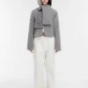 [GIMMETHEYOUNG] Winter 21 ALPACA HALF HOOD_COAT / GREY Best Sellers