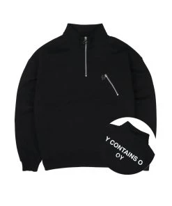 [OY] FW 21 LOGO ZIPPER POLA MTM-BLACK