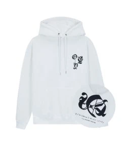 [OY] Winter 21 DEVIL LOGO HOODIE-WHITE