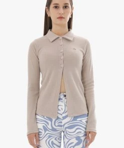 [NANA CREW] FW 21 BRANCH OFF TERRY CARDIGAN - BEIGE Best Sellers