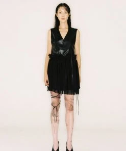 [NACHE] FW 21 RAWCUT LAYERED SKIRT Best Sellers