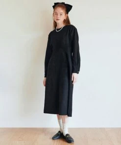 [ANEDIT] Winter 21 Semi Flare Line Dress_BK