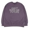 [AJO BY AJO] FW 21 Flocked (19) Slogan Sweatshirt [Purple]