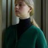 [STEP AROUND] FW 21 MERINO WOOL CROP REGLAN CARDIGAN_GREEN Best Sellers