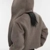 Best Sellers [GIMMETHEYOUNG] Winter 21 ALFACA HALF HOOD_COAT / BRWON
