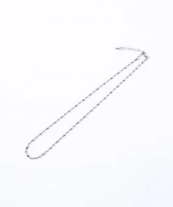 [13MONTH] Seasonless WATER DROP SHAPE NECKLACE (SILVER)
