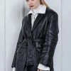 UNORMAL Best Sellers [UNUSUALNORMAL] FW 21 REVERSE LEATHER PADDING JACKET _ BLACK