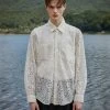 [FLAREUP] Winter 21 Tulle Lace Shirts - Cream (FU-184)