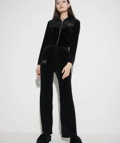 [LUV IS TRUE] Winter 21 VELVET PANTS(BLACK)