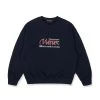 Best Sellers [DUCKDIVE] FW 21 Smile Wave Sweatshirt Navy