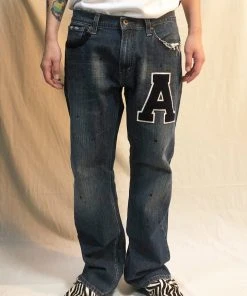 [KING ARCHIVES] FW 21 A-Logo Denim Pants 005