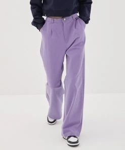 [DEARSTALKER] FW 21 BAGGY WIDE PANTS- PURPLE