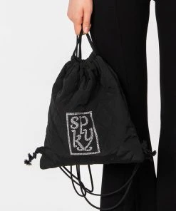 [SPUNKY] Seasonless QUILTING LOGO BAG (BLACK)