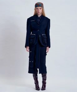 [ODLYWORKSHOP] FW 21 Black Naemo Pattern Blazer Best Sellers