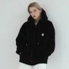 [SEARCH410] Winter 21 Heavyboa Fleece Hoodie Black