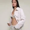 Best Sellers [GLOWNY] FW 21 CHLOE FUR JACKET - CREAM