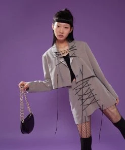 [PLASMASPHERE] FW 21 CORD JACKET(BEIGE)