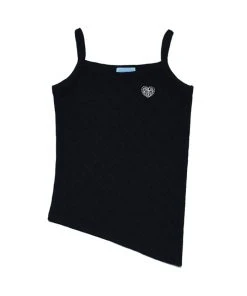 Best Sellers [SETUP EXE] FW 21 Unbalance Slit Sleeveless Top [Black]