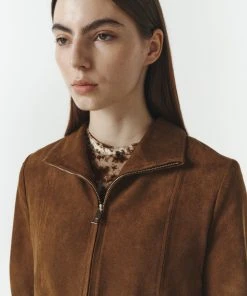 [REPOS] FW 21 SUEDE SHOT JACKET (BROWN) Best Sellers