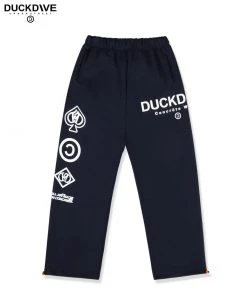 Best Sellers [DUCKDIVE] FW 21 Signature Logo Sweatpants Navy