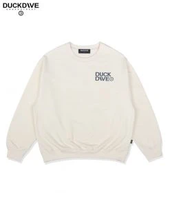 Best Sellers [DUCKDIVE] FW 21 Basic Logo Sweatshirt Ivory