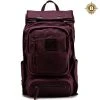 [BUILFORD] Seasonless Roll Top Safari Backpack Burgundy