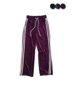 [GINGHAMBUS] FW 21 VELVET WIDE TRACK PANTS(3COLOR)
