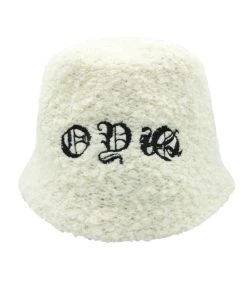 [OY] Seasonless DEVIL LOGO BOUCLE BUCKET HAT-IVORY