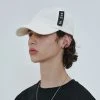 [OY] Seasonless CORDUROY POINT LOGO CAP-IVORY