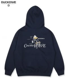 [DUCKDIVE] FW 21 Skate Dux Hoodie Navy