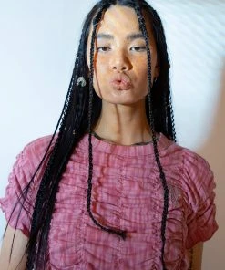 [GIMMETHEYOUNG] 20SS G_SHIRRING T-SHIRTS_20SS / PINK