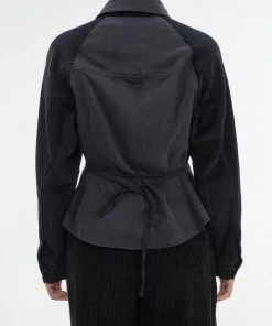 Best Sellers [GIMMETHEYOUNG] FW 21 CORDUROY MIX SHIRT / BLACK