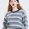 [CRANK] Winter 21 STRIPE V NECK MTM_GY
