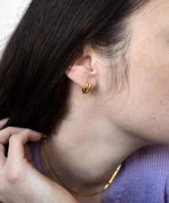 Best Sellers [LOMBRILLANT] Seasonless Silver Daily One-touch Earring