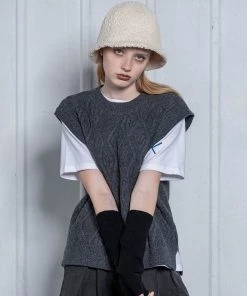 UNORMAL [UNUSUALNORMAL] FW 21 AIR WOOL VEST _ DARK GREY Best Sellers