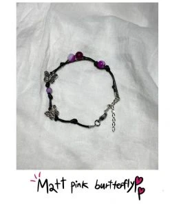 [PINCUNOMARU] Seasonless Matt Pink Butterfly