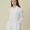 [GOCORI] FW 21 GOCORI COLLAR WHITE DRESS