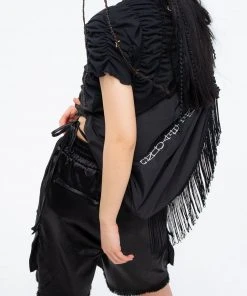 [GIMMETHEYOUNG] 20SS G_TASSLE POINT STRING BAG / BLACK