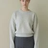 [STEP AROUND] FW 21 CASHMERE OVERFIT DROP KNIT_GREY Best Sellers