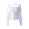 [ONMYOWN] FW 21 White Glam Blouse Best Sellers