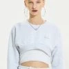 [CRANK] FW 21 BASIC CROP SWEATSHIRT_W.M.GY