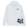 Best Sellers [OY] Winter 21 PAINT LOGO HOODIE-WHITE