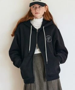 [ANEDIT] Winter 21 2Way Zip-up Hoodie_BK