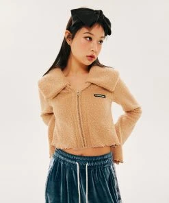 [PLASMASPHERE] FW 21 Poodle Cardigan[Beige] Best Sellers