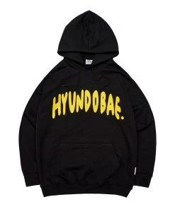 [HYUNDOBAE] Winter 21 Logo Heavy Hoodie ( BLACK )